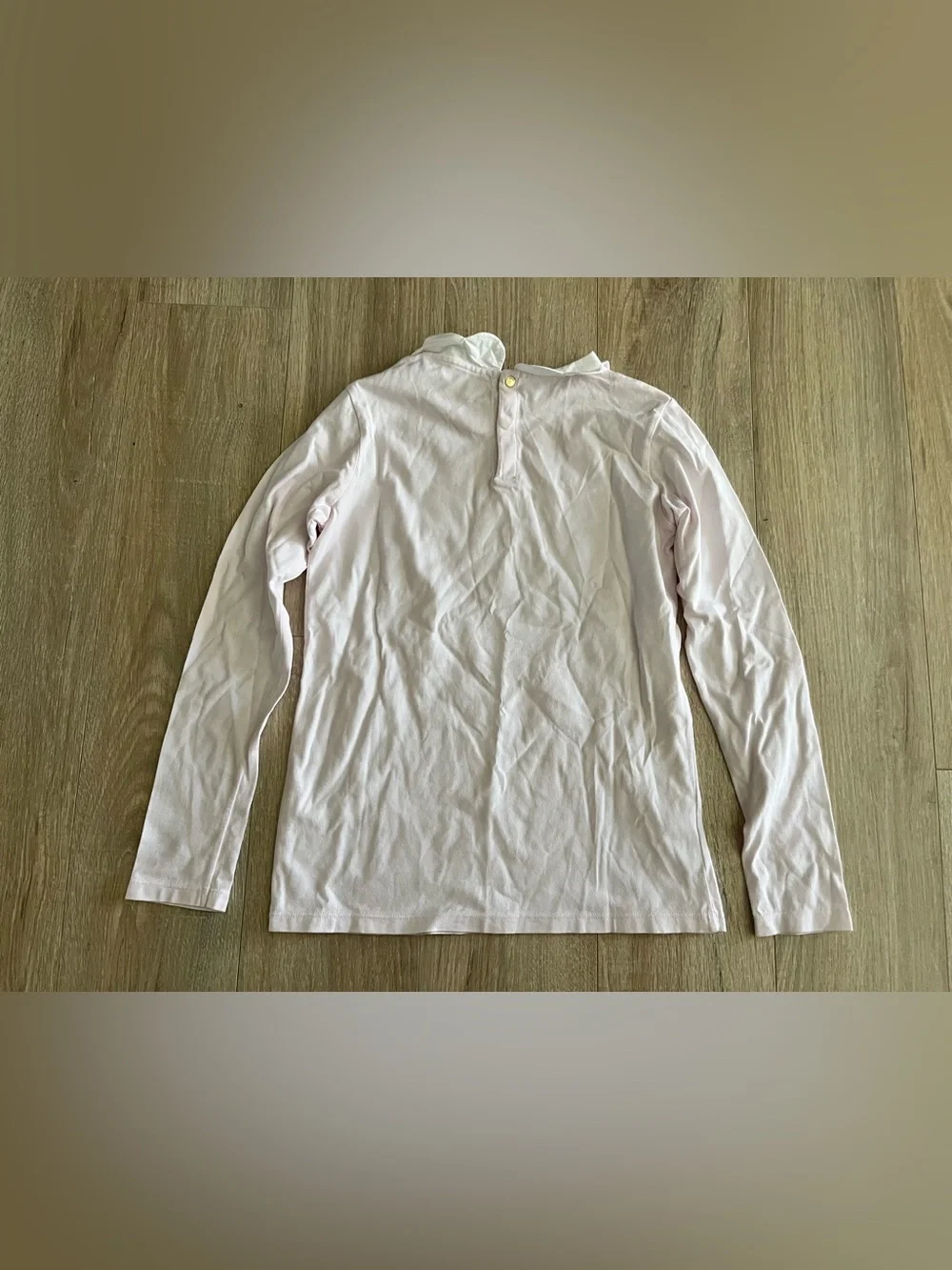 Jacardi Girl’s T-shirt with scalloped collar Jacardi powder pink - Size 12